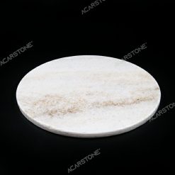 Beyaz Mermer Sunum Tahtası 30x30.1cm