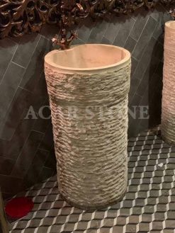 Eskitme Traverten Dikey Lavabo Fiyatları