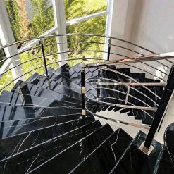 Siyah Mermer Basamak Merdiven