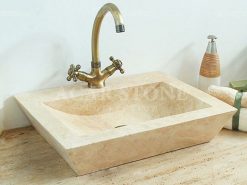 traverten-banyo-lavabo