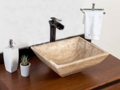 Travertine Square Sink