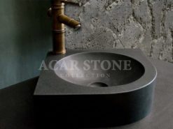 Basalt Corner Washbasin