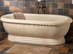 Beige Marble Tub
