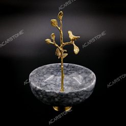 Black Marble Butterfly Branch Sugar Bowl 15x15.20cm