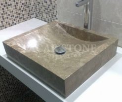 Emperador Marble Sink