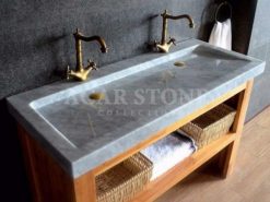 Gray Marble Bathroom Countertop