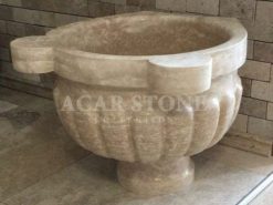 Melon Sliced ​​Travertine Kurna