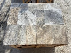 Silver Gümüş Traverten, Gray Travertine, 2