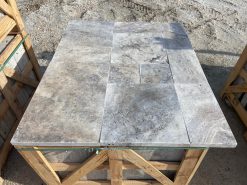 Silver Travertine Pattern Set