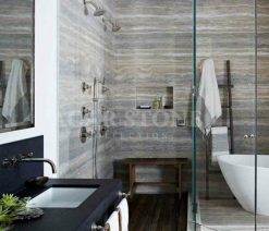 Silver Travertine flooring tiles