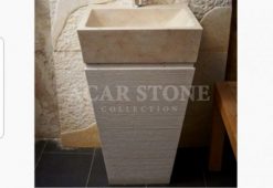 Vertical Square Basin Beige Exposed Split