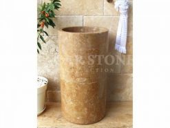 Vertical Travertine Sink