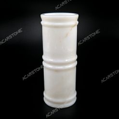 White Marble Pen Holder 8x8.20 cm