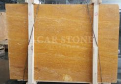 Yellow Travertine slabs