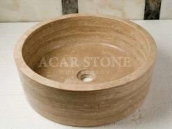 بالوعة الرخام اسطوانة الترافرتين