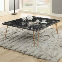 طاولة قهوة مربعة الشكل من الرخام