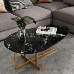 Table basse en marbre noir