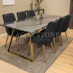 Table en marbre gris